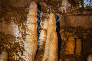 a beautiful and unusual large underground cave
