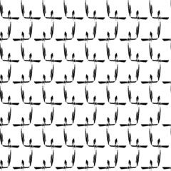 Christian seamless pattern with grunge cross. Hand drawn religion background in sketch style.