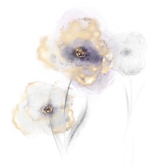 Obraz akwarela kwiat II