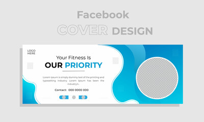 Modern Professional Creative Victor Unique Medical Facebook Cover Template or a Banner Design. Standard Medical banner Or Visual Cover Presentations easy to use a Hospital or a Company.