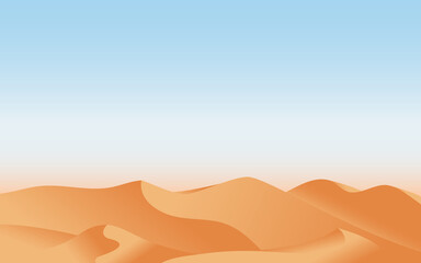 Fototapeta na wymiar Desert landscape vector illustration.