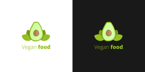 logo illustration for vegetarian food