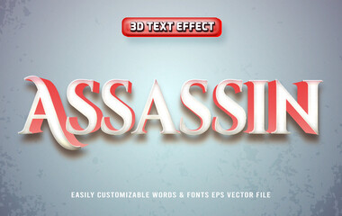 Assassin 3d text effect