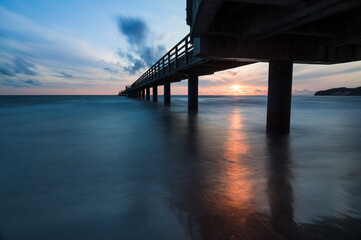 Sonnenaufgang über Rügen,  an der Ostsee