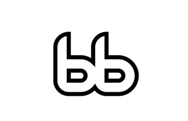 black and white line 66 number logo icon design. Creative template for business and company