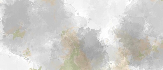 Abstract light gray and white watercolor texture background 