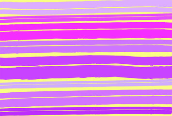 pink lilac stripes on a yellow background. bright abstract vector background. wide and narrow horizontal pink stripes. background for the girl. background for March 8. drawn with a wide brush