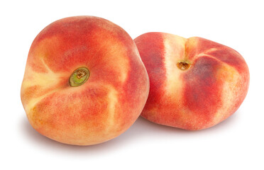 flat peach path isolated on white