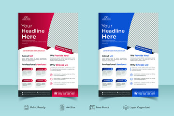 Corporate Business template A4 size Colorful concepts Brochure design, cover, annual report, poster, flyer design