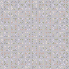 Elegant vector abstract seamless pattern with colorful square shapes, grid, small elements. Subtle geometric texture. Simple ornament in pastel colors. Stylish modern background. Repeat geo design