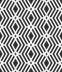 Vector seamless texture. Modern geometric background. Lattice with hexagons and rhombuses.