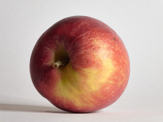 red apple on white background