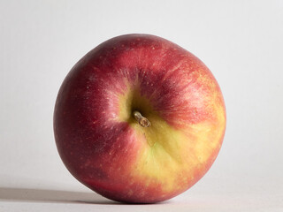 red apple on white background