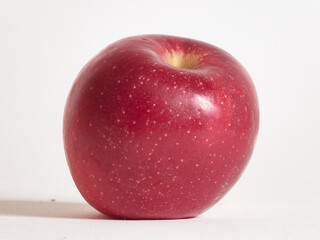 red apple on white background