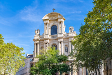 Paris, Saint-Gervais church, in the Marais in the 4e arrondissement
 - obrazy, fototapety, plakaty