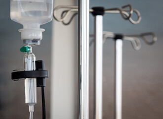 iv pole and infusion