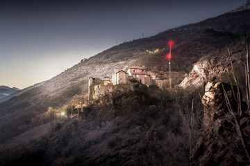 ancient Roman castle near Aosta