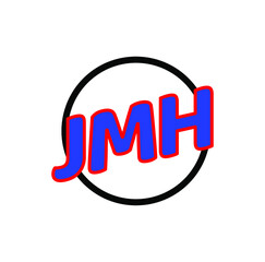 JMH company nam initial letters monogram. JMH letters icon.