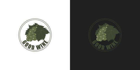 Logo illustration for a wine production company