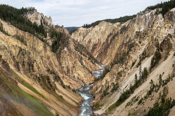 waterfall in the mountains