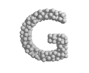Golf Ball Themed Font Letter G