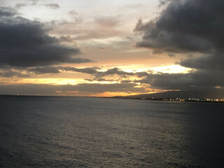 Fototapeta premium Sunset At Sea