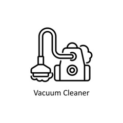 Vacuum Cleaner vector Outline icon for web isolated on white background EPS 10 file
