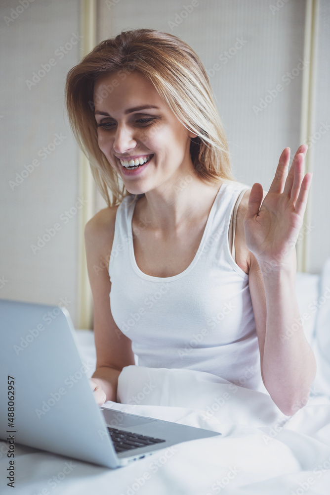 Canvas Prints beautiful girl working