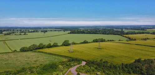 Fototapeta na wymiar English countryside in the summer