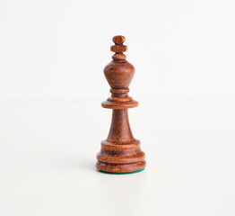 chess pieces on the white background, isolated