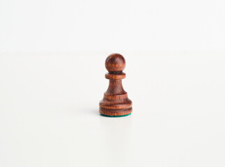 chess pieces on the white background, isolated