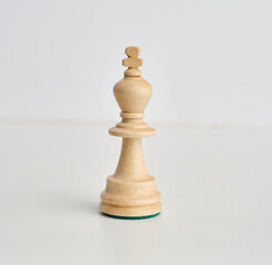 chess pieces on the white background, isolated