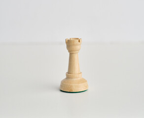 chess pieces on the white background, isolated