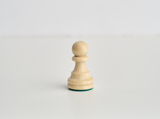 chess pieces on the white background, isolated