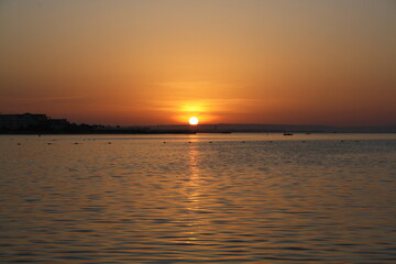sunset over the sea Egypt