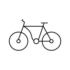 bicycle transport line icon vector illustration © vectorwin