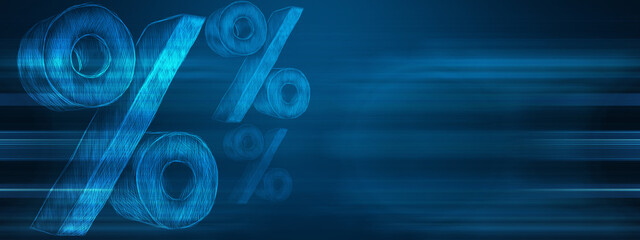 percent sign percentage icon interest rate - obrazy, fototapety, plakaty