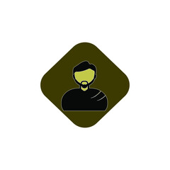  man icon vector drawing