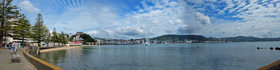 Fototapeta na wymiar Oriental Bay, Wellington, New Zealand