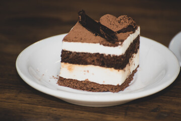 chocolate cake on a plate
