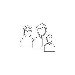 family illustration logo vector image template