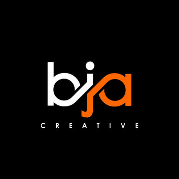 BJA Letter Initial Logo Design Template Vector Illustration