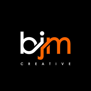 BJM Letter Initial Logo Design Template Vector Illustration