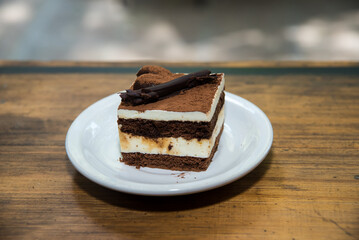 chocolate cake on a plate