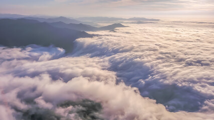 島根県美郷町「両国おろし」田野原雲海