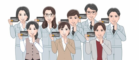 工場で働く人々