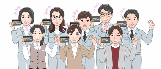 工場で働く人々