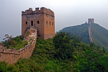 Grande Muralha da China em Simatai China. - obrazy, fototapety, plakaty