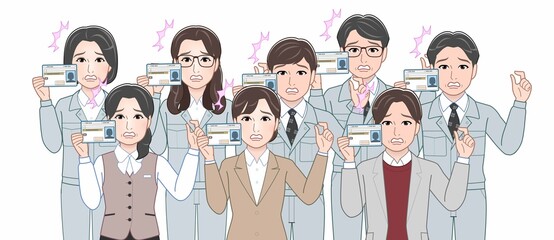 Obraz premium 工場で働く人々