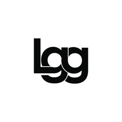 lgg letter original monogram logo design